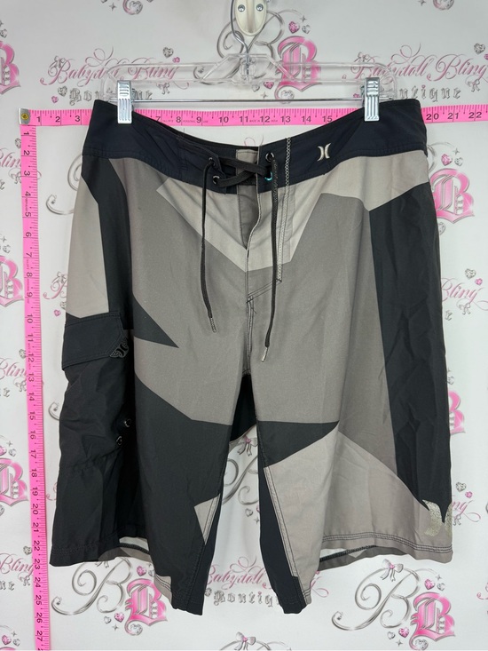 Hurley Other - Hurley phantom shorts Black and Gray Geometric Men's Swim Trunks